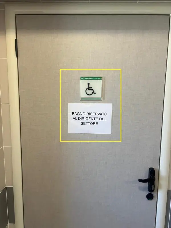 images Cittadella, la denuncia del CSA-Cisal: "Bagni destinati ai disabili riservati a dirigenti e archivi" 