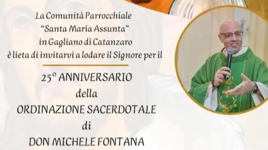 images 25esimo dell’ordinazione, la comunità di Gagliano festeggia don Michele Fontana
