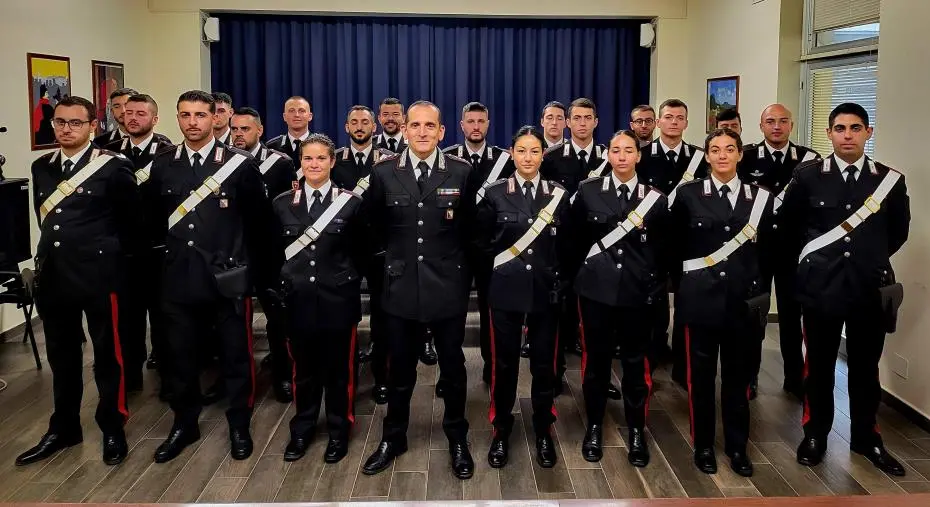 Presentati 21 nuovi Carabinieri in servizio al Comando Provinciale di Crotone
