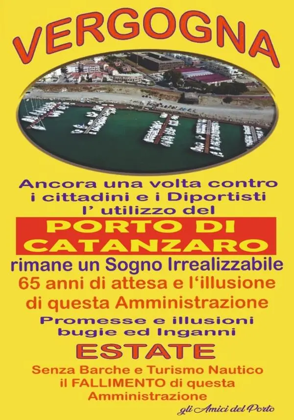 APS Amici del Porto di Catanzaro: "Chiediamo a gran voce di ripristinare l'utilizzo dei pontili"