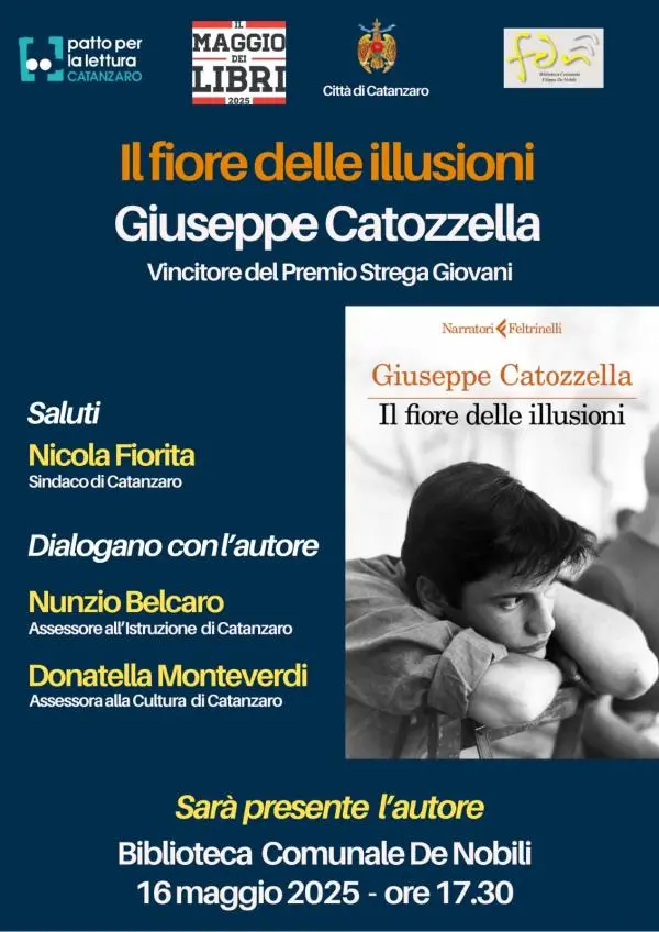 Giuseppe Catozzella presenta “Il fiore delle illusioni" alla Biblioteca De Nobili di Catanzaro 