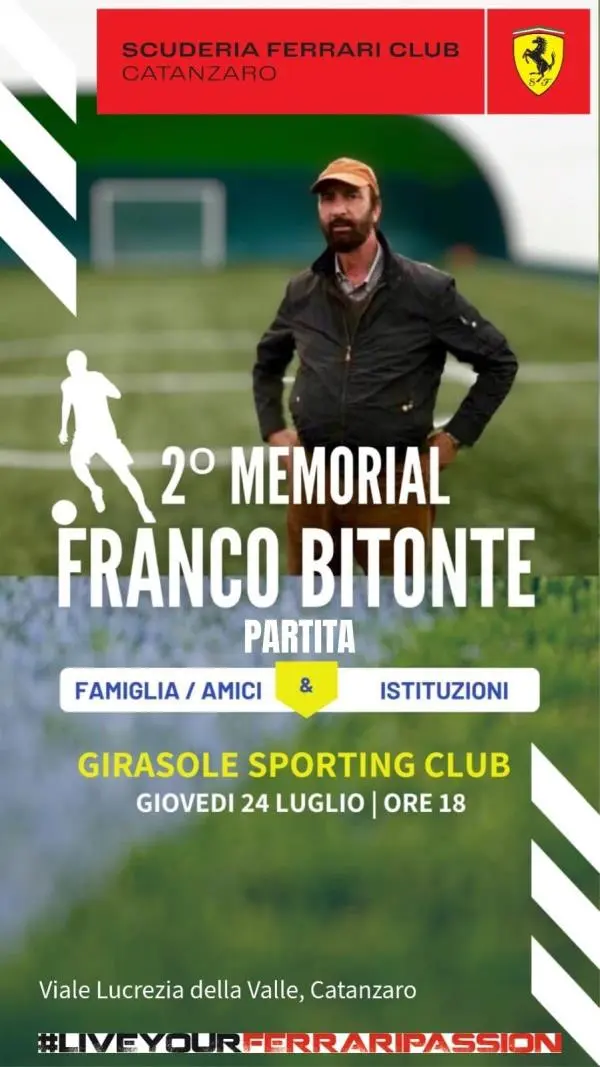 Catanzaro, giovedì il secondo memorial dedicato a Franco Bitonte 