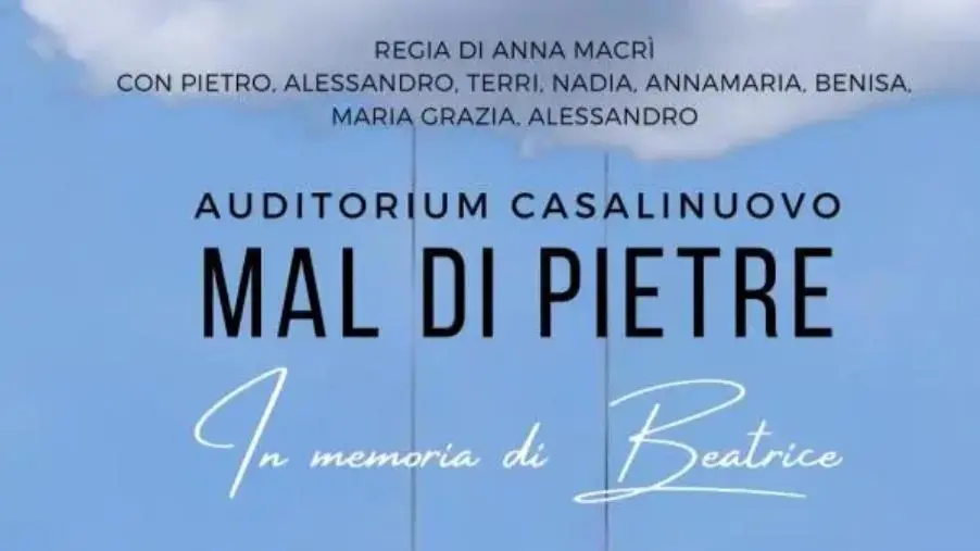 images Catanzaro ricorda Beatrice con una messa e lo spettacolo a lei dedicato "Mal di pietre" 