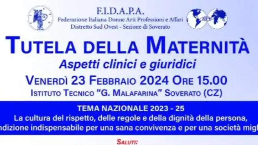 Tutela della maternità: gli aspetti clinici e giuridici saranno analizzati in un convegno a Soverato