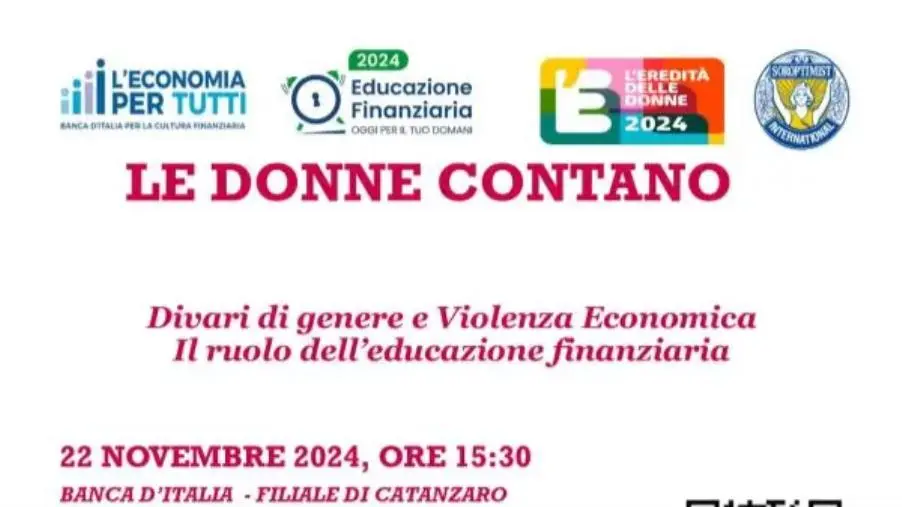 La Banca d'Italia di Catanzaro aderisce al Festival “L’eredità delle donne” 