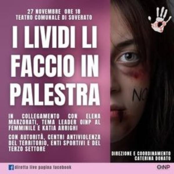 images "I lividi li faccio in palestra", il 27 novembre iniziativa a Soverato contro la violenza sulle donne