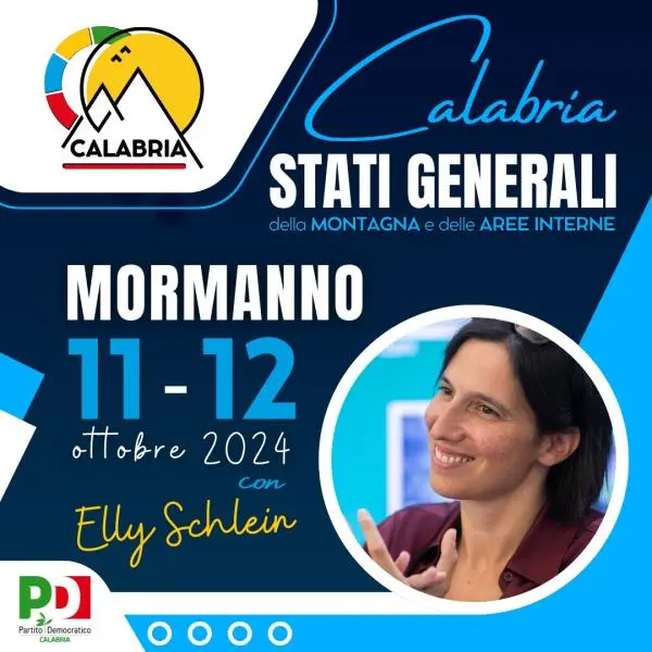 Mormanno, Elly Schlein in Calabria per le aree interne e la montagna