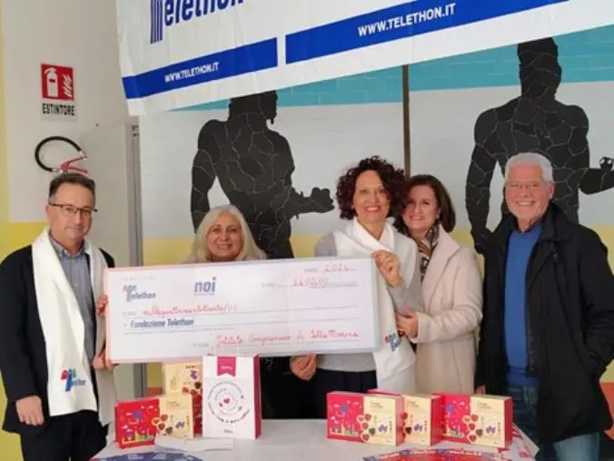 La donazione dell'Ic di Sellia Maria a Telethon 