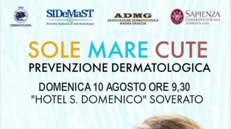 images Campagna "Sole Mare Cute 2025", a Soverato dermatologi dell’Umg e de La Sapienza di Roma a confronto