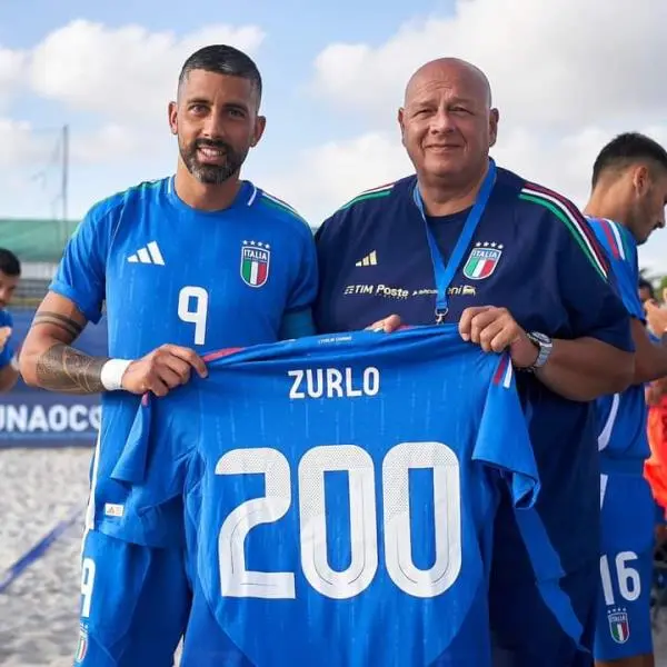 Beach Soccer, Zurlo "Capitano, mio Capitano": 200 presenze in Nazionale per il catanzarese