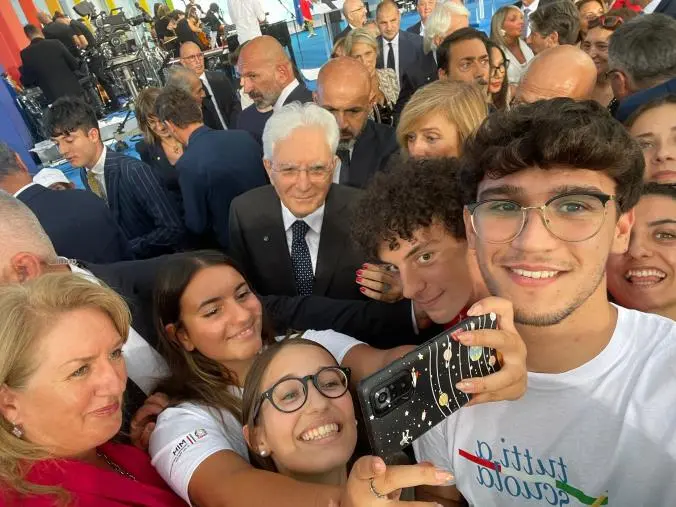 images Gli studenti calabresi all'apertura nazionale dell’anno scolastico con Mattarella