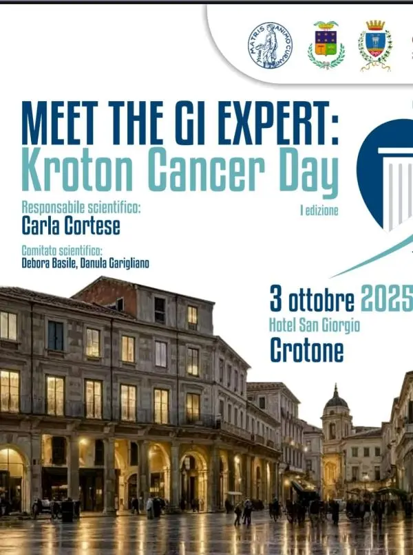 Crotone pronta ad ospitare “Meet the Gi expert. Kroton Cancer day”