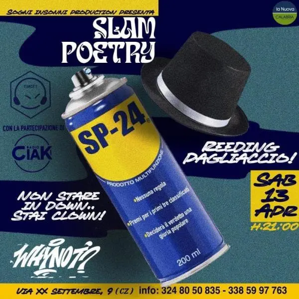 Al WhyNot di Catanzaro il 13 aprile arriva "Slam Poetry", il reading di poesia senza regole 