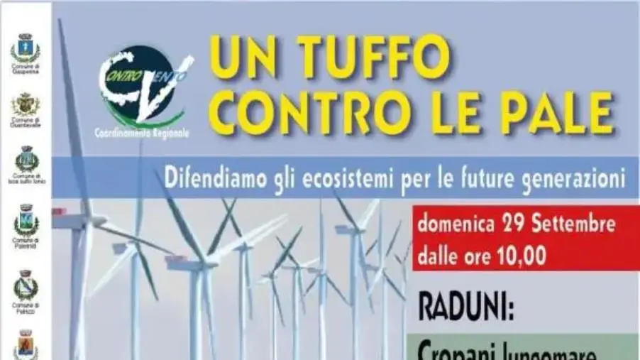 "Un tuffo contro le pale": a Guardavalle, Cropani e Squillace i raduni a difesa dell'ecosistema