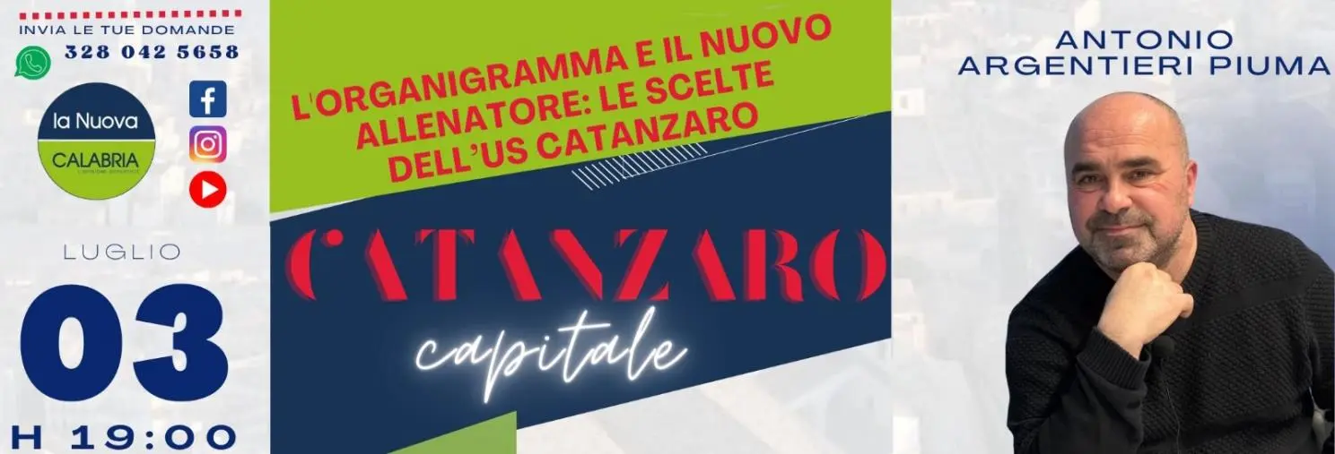 images Catanzaro Capitale, organigramma e allenatore: le scelte dei giallorossi (DIRETTA ALLE 19.30)