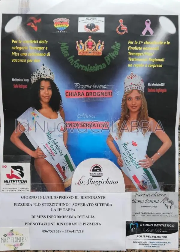 “Miss Informissima d’Italia 2025” fa tappa a Soverato: bellezza e impegno sociale contro ogni forma di violenza