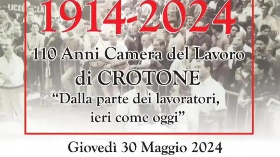 La Camera del Lavoro di Crotone compie 110 anni: iniziative e dibattiti