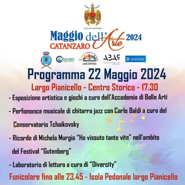 Domani "Maggio dell'Arte" fa tappa a largo Pianicello: le informazioni su programma e isola pedonale 