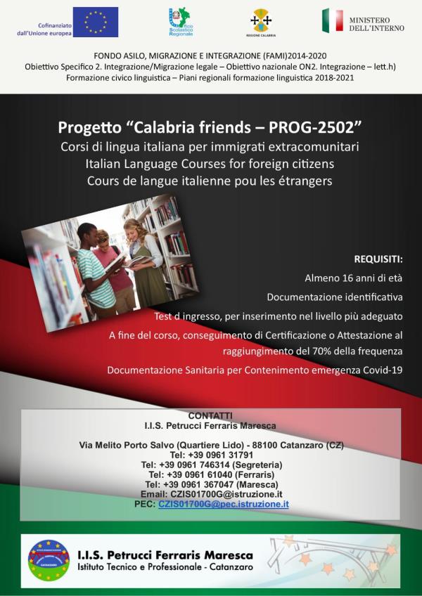 images 'Calabria Friends', parte il progetto dell'Istituto Petrucci Ferraris Maresca