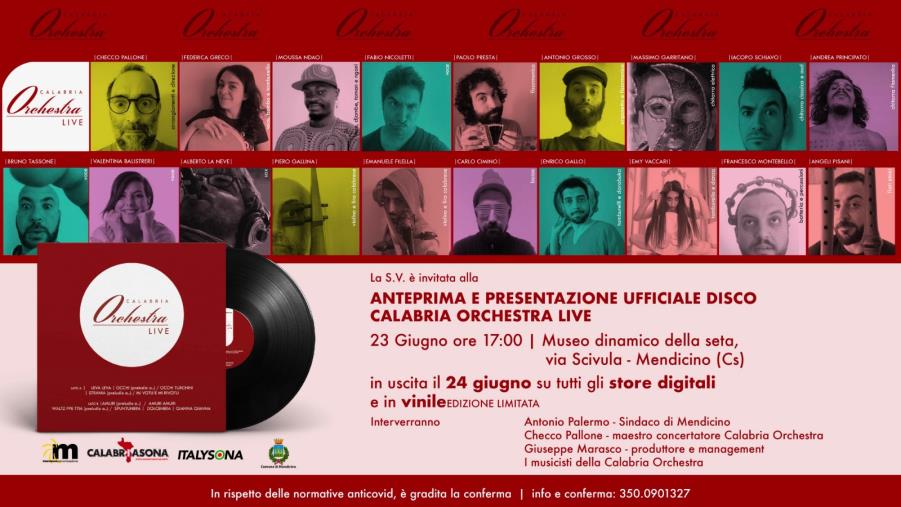 images Calabria Sona e Italy Sona presentano a Mendicino l'esordio discografico della Calabria Orchestra  