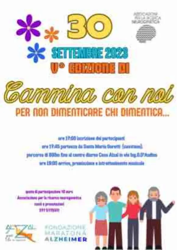 images A Lamezia "Cammina con noi": iniziativa in occasione del Mese mondiale dedicato alla cura dell’Alzheimer