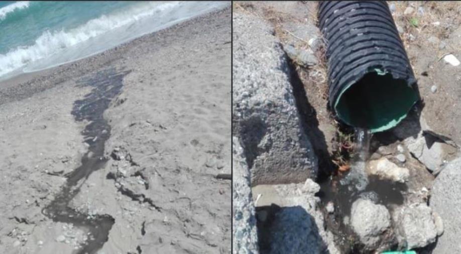 images Liquami sulla spiaggia e sversamenti in mare. Divieto di balneazione a Cariati