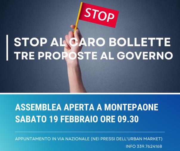 images Protesta contro il caro bollette, adesioni numerose all'assemblea di domani a Montepaone