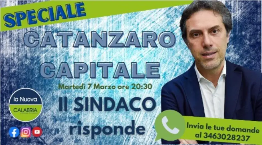 images Catanzaro Capitale: domani alle 20.30 la nuova puntata con il sindaco Nicola Fiorita