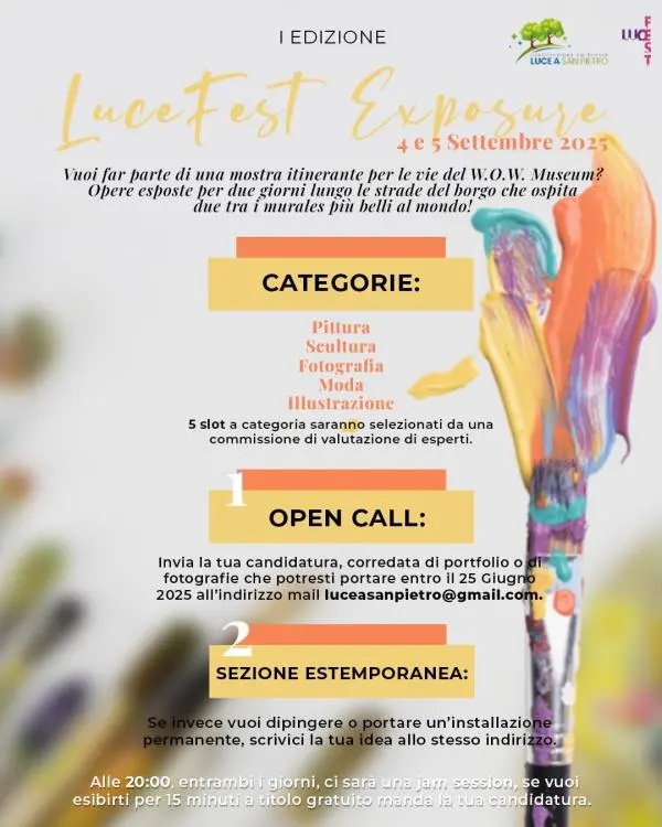 LuceFest Exposure, open call per la nuova mostra all’aperto a San Pietro Magisano
