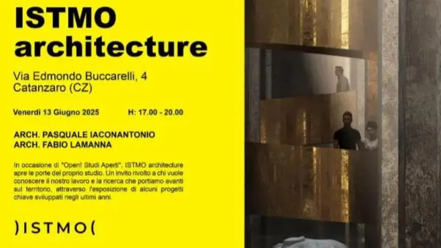 Catanzaro, "Open! Studi Aperti": l’Architettura incontra i cittadini il 13 e 14 giugno