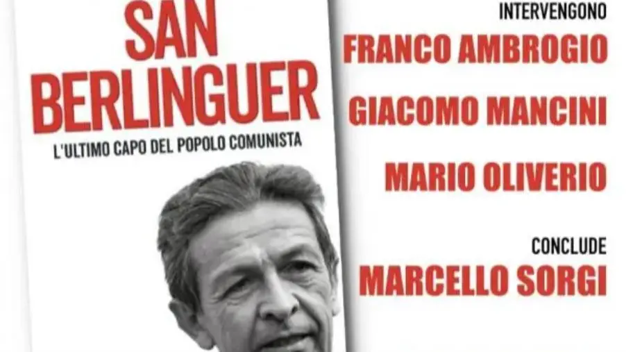 "San Berlinguer", domani a Cosenza la presentazione del libro di Marcello Sorge