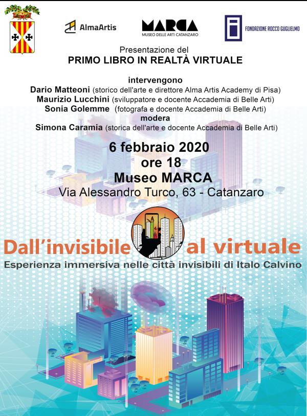 images Il primo libro in realtà virtuale a Catanzaro. La presentazione giovedì 6 febbraio al Marca con tre docenti dell'Aba