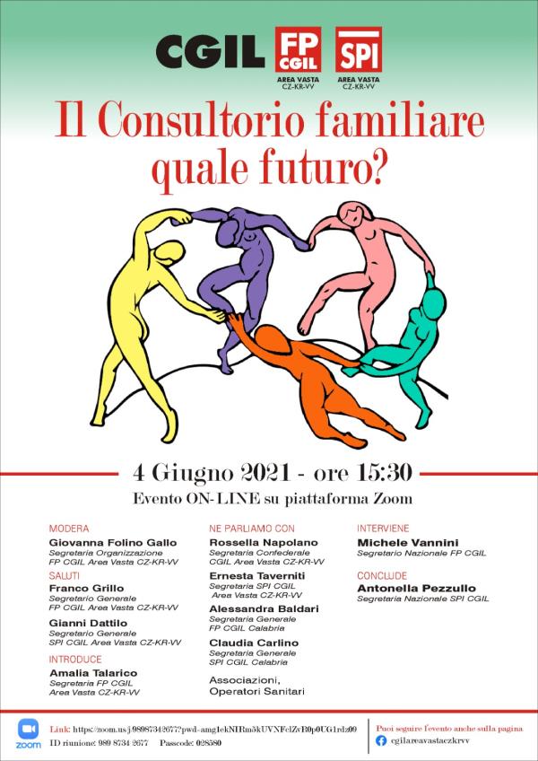 images Il futuro del Consultorio familiare, il tema dell’evento on line della Cgil, Fp Cgil e Spi Area Vasta Catanzaro Crotone