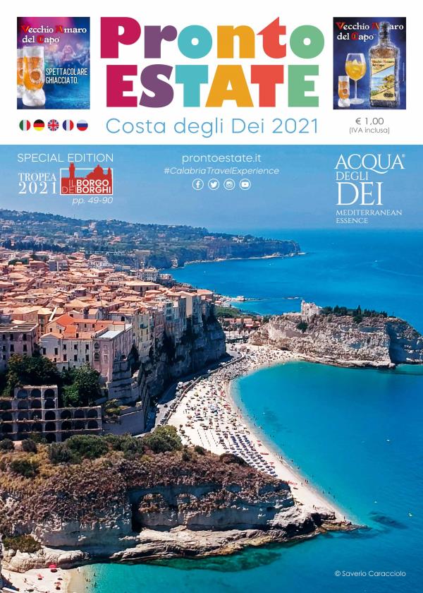 images Turismo. Esce "Pronto Estate 2021", la guida turistico-informativa multilingua più importante della Calabria