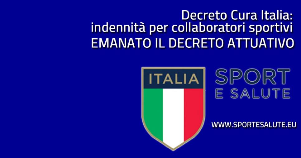 images Cura Italia: indennità per collaboratori sportivi, ecco il decreto attuativo