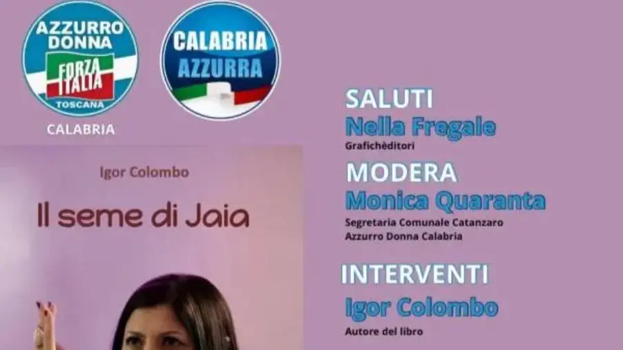 Oggi a Lido la presentazione del libro "Il Seme di Jaia"