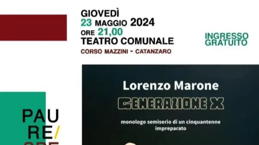 Gutenberg a Catanzaro: al Teatro Comunale in scena "Generazione X"