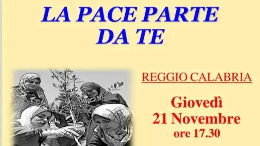 "La pace dipende da te": a Reggio l'incontro pubblico contro tutte le guerre