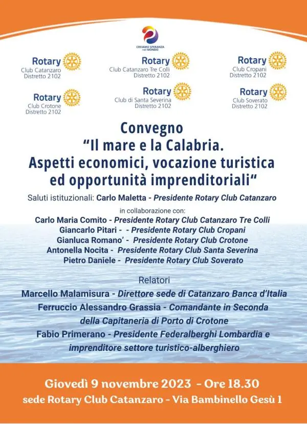 images “Il Mare e la Calabria. Aspetti economici, vocazione turistica ed opportunità imprenditoriali, domani il convegno organizzato dai Rotary Club 