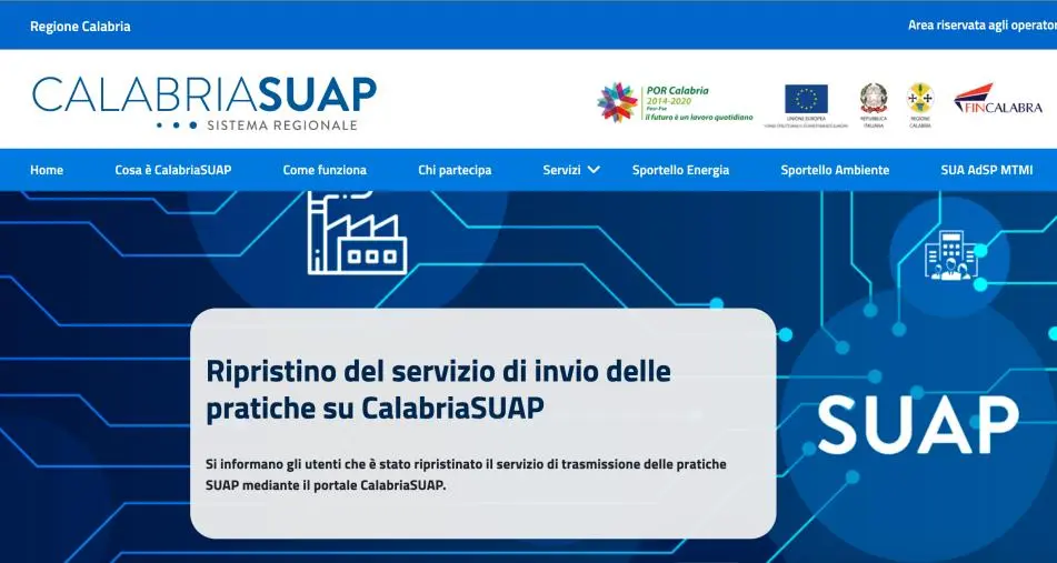 images Il portale "Calabria SUAP" bloccato da giorni: ingenti rischi per imprese e cittadini 