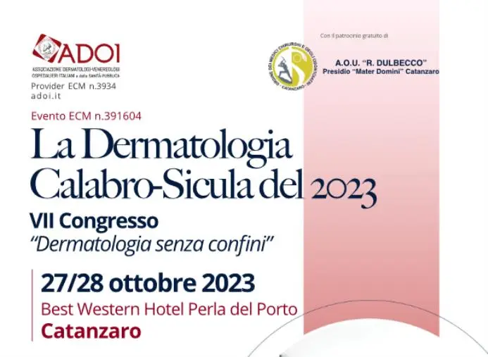 “Dermatologia senza confini”: domani e sabato il settimo congresso 