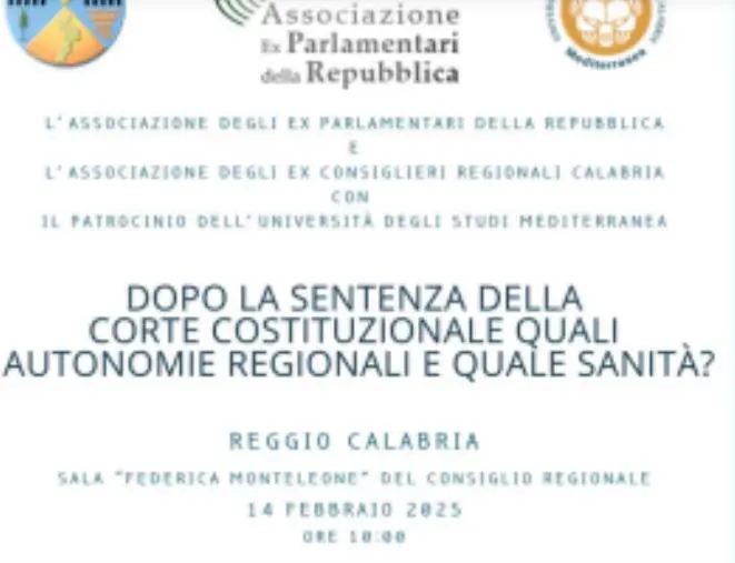 Autonomia differenziata, a Reggio focus con ex parlamentari ed ex consiglieri regionali