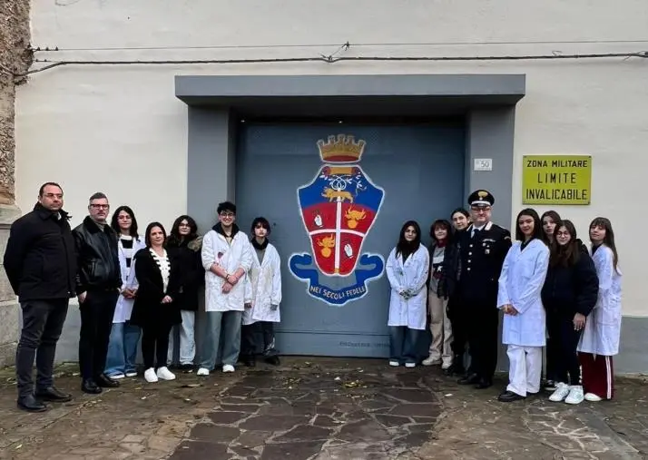 Taurianova, un omaggio artistico per i carabinieri per i ragazzi del polo liceale Guerrisi - Gerace