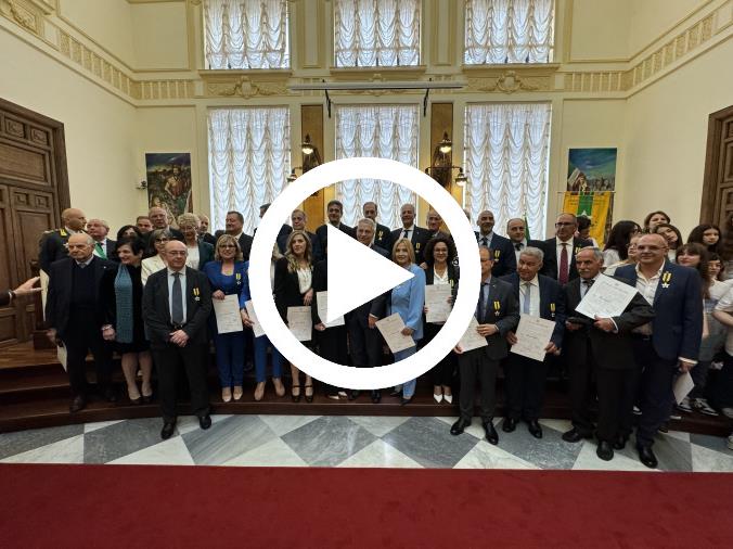 Primo Maggio, a Catanzaro la cerimonia per i nuovi 24 "Maestri del lavoro" (VIDEO)