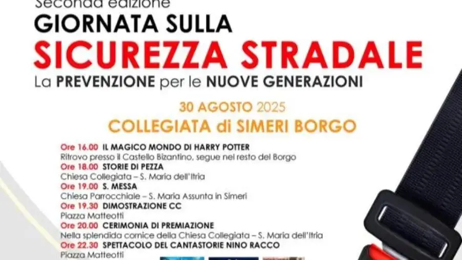 Simeri Borgo, il 30 agosto la seconda edizione della Giornata sulla sicurezza stradale 