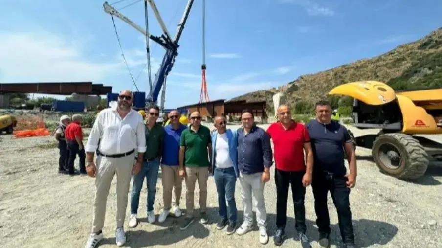 Nocera Terinese, sopralluogo sul ponte sul fiume Savuto