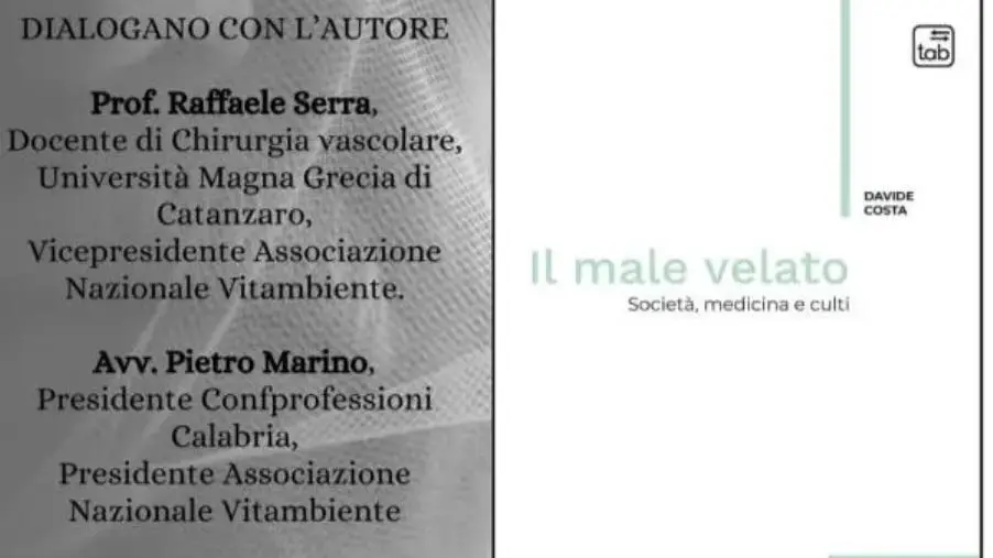 A Catanzaro la presentazione del saggio "Il male velato: società, medicina e culti"