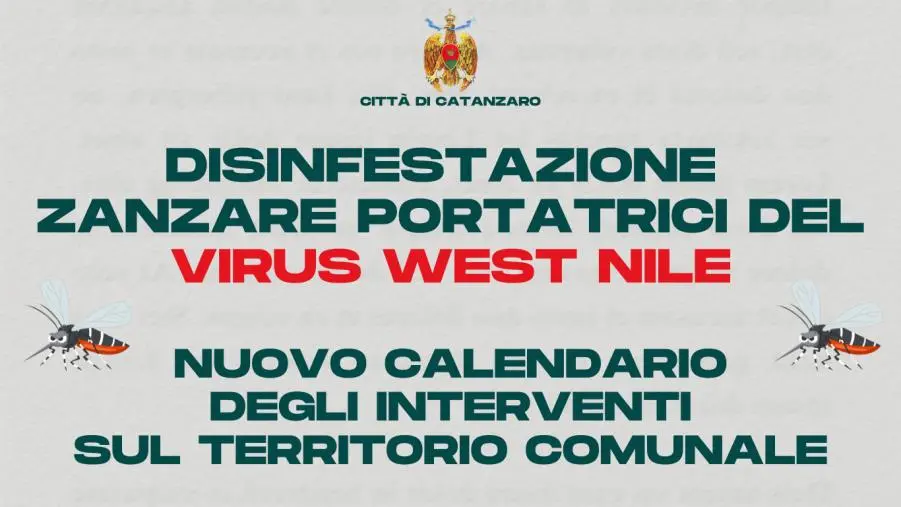 Virus West Nile, disinfestazione straordinaria: nuovi interventi dal 25 agosto (DATE E ZONE)