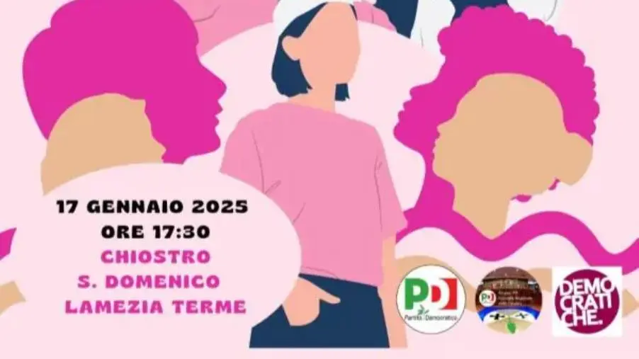 Proposta di legge contro la violenza di genere, il 16 gennaio a Lamezia Terme la presentazione del progetto 