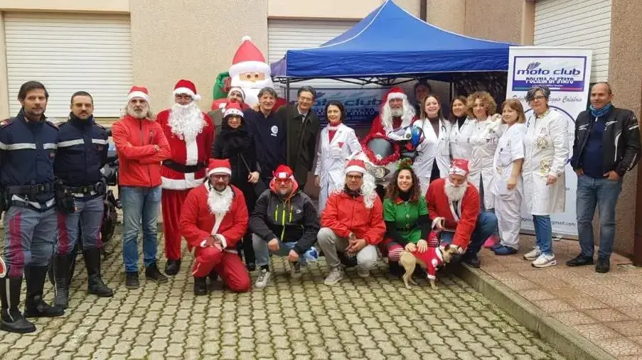 Reggio, Babbo Natale in moto: solidarietà ai piccoli pazienti oncologici dell’Ospedale Morelli